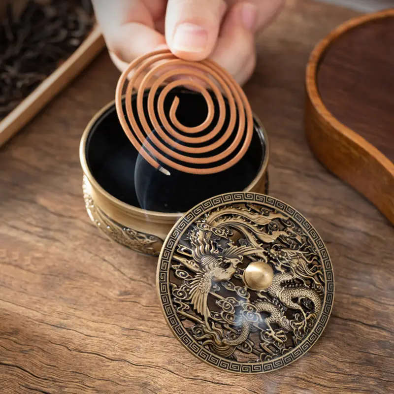 1 antique copper incense burner