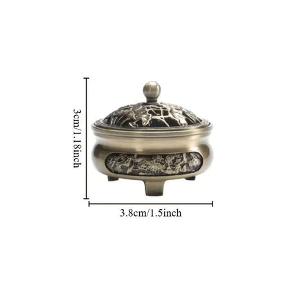 1 antique copper incense burner