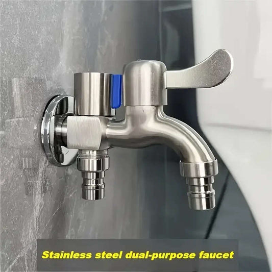 Dual-purpose stainless steel faucet