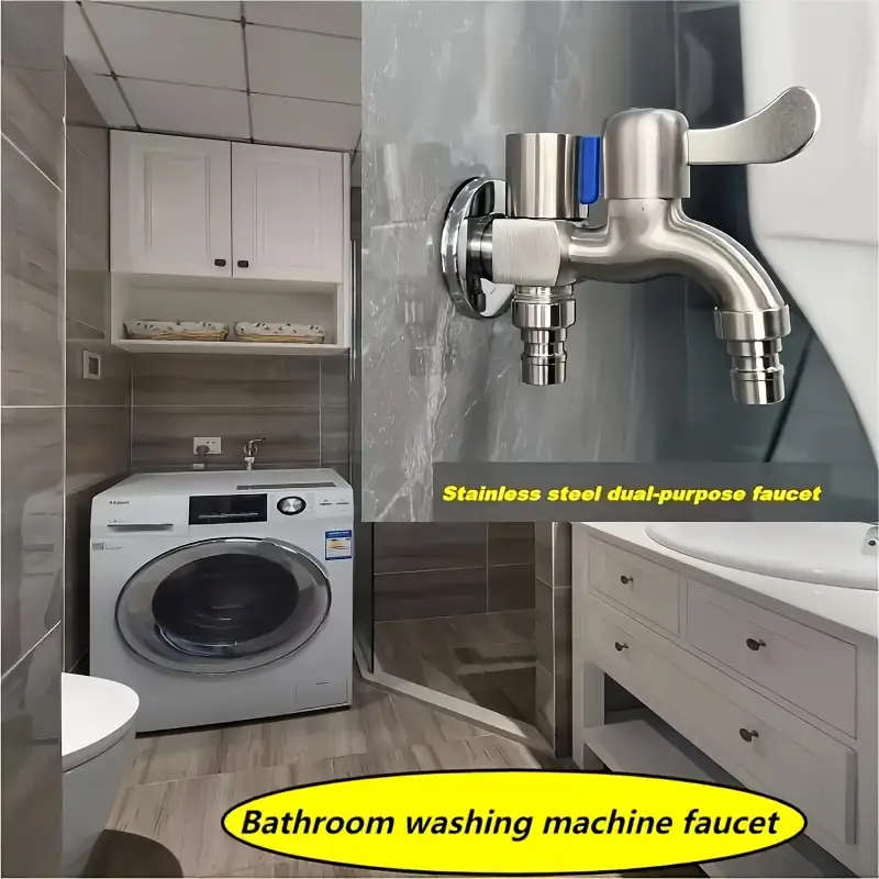 Dual-purpose stainless steel faucet