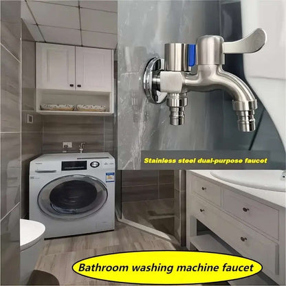 Dual-purpose stainless steel faucet