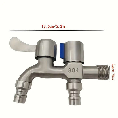 Dual-purpose stainless steel faucet