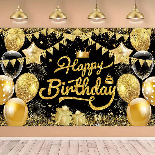 1 piece Happy Birthday decoration banner
