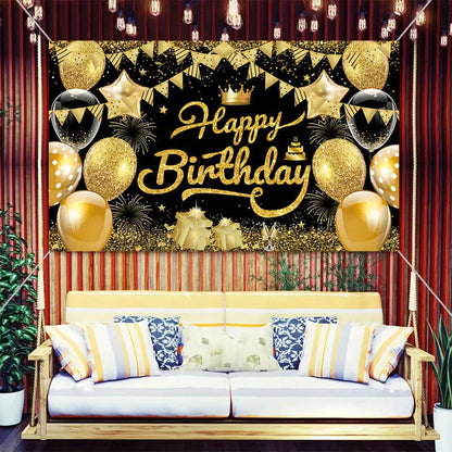 1 piece Happy Birthday decoration banner