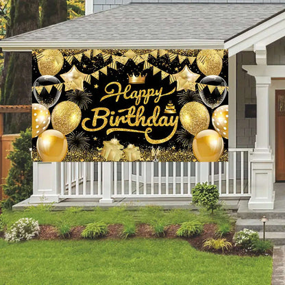 1 piece Happy Birthday decoration banner
