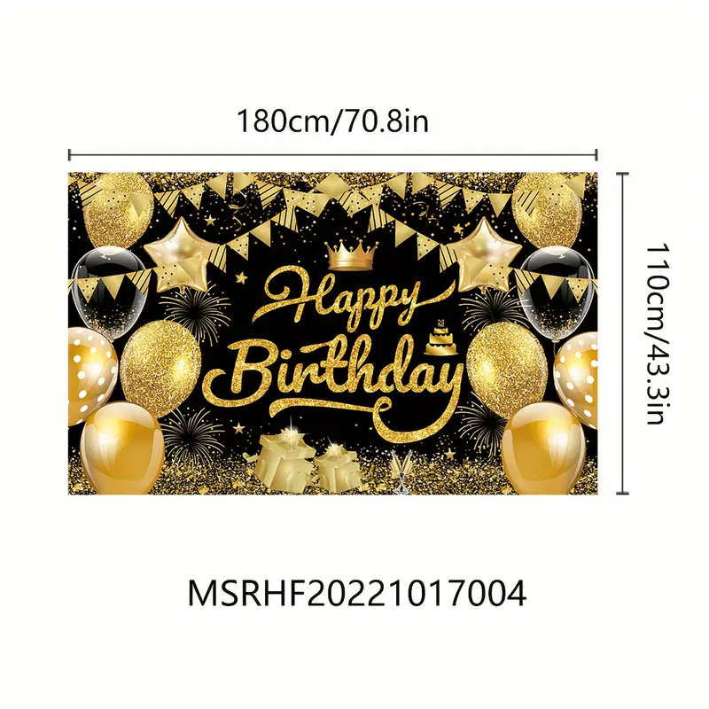 1 piece Happy Birthday decoration banner