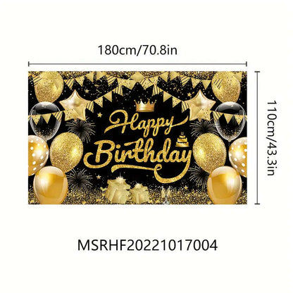 1 piece Happy Birthday decoration banner
