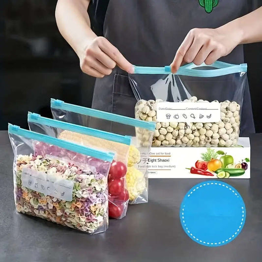 15 leak-proof airtight freezer bags