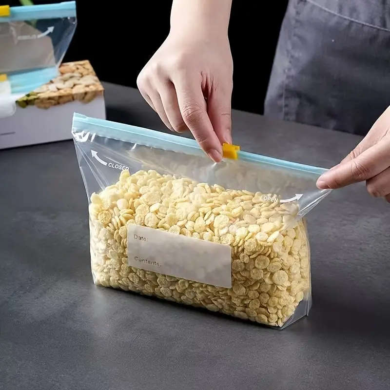 15 leak-proof airtight freezer bags