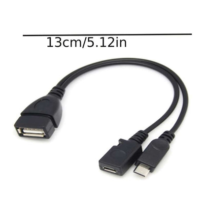 1 Pack OTG Cable USB Port Terminal Adapter for Fire TV 3rd 2nd Gen Fire Stick Samsung Galaxy S I