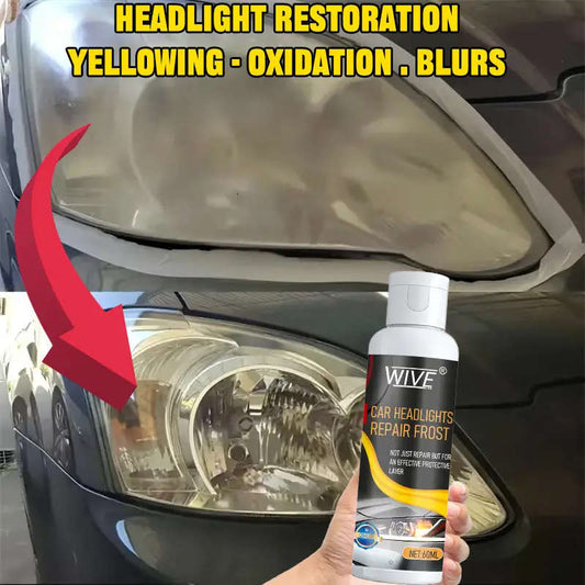 1-piece car headlight restoration kit, no need to polish, removes oxidation, enhances brightness, suitable for all models