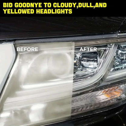 1-piece car headlight restoration kit, no need to polish, removes oxidation, enhances brightness, suitable for all models