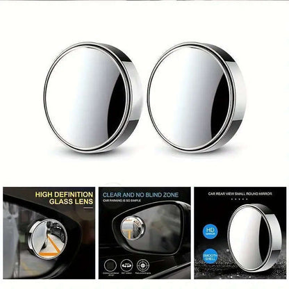 2 360 degree adjustable blind spot mirrors