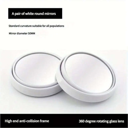 2 360 degree adjustable blind spot mirrors