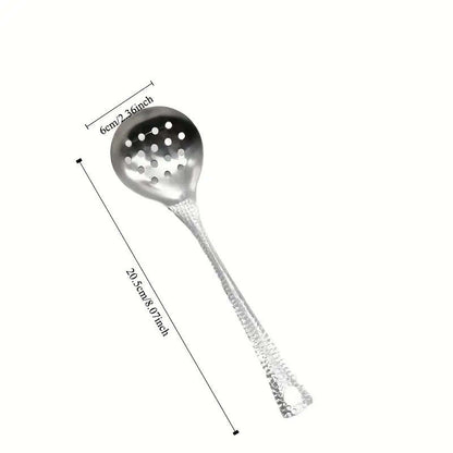 2-pack stainless steel hot pot spoon, soup spoon, colander