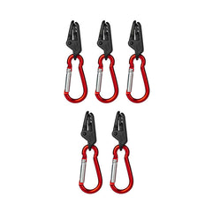 15 durable stainless steel wind clips with carabiner