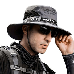 Men's wide brim outdoor hiking hat