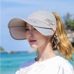 1pcs Women's Adjustable Visor Baseball Cap UPF Sun Protection Breathable Mesh Back Wide Brim