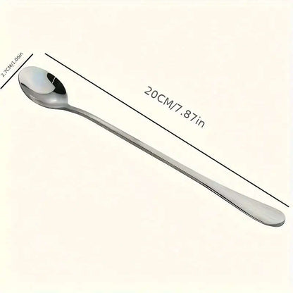 8-piece stainless steel spoon set