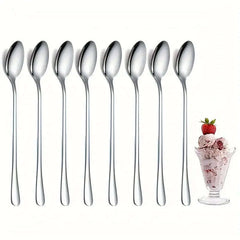8-piece stainless steel spoon set
