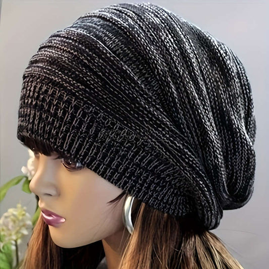 Knitted ski hat