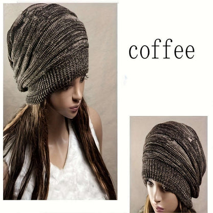 Knitted ski hat