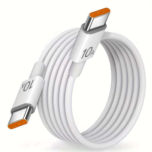 1pcs 120W 10A Dual Type-C Fast Charging Cable 100cm Compatible with iPhone 15 16 Pro MAX Samsung