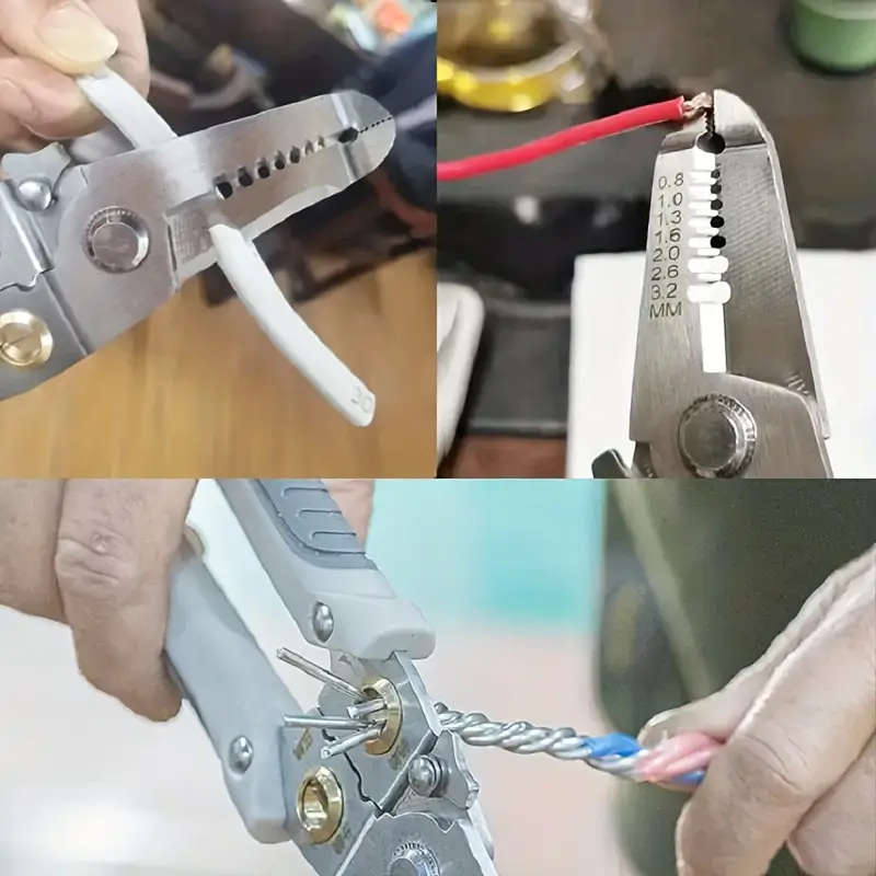 Heavy-duty stainless steel pliers and wire strippers