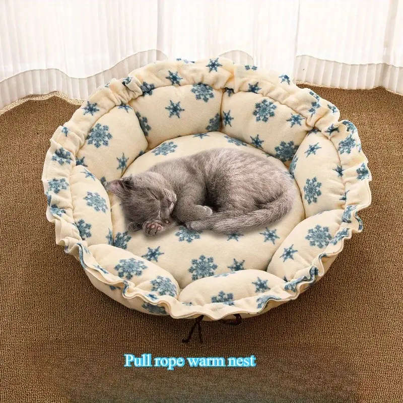 Comfy Pumpkin Themed Pet Bed (Small)