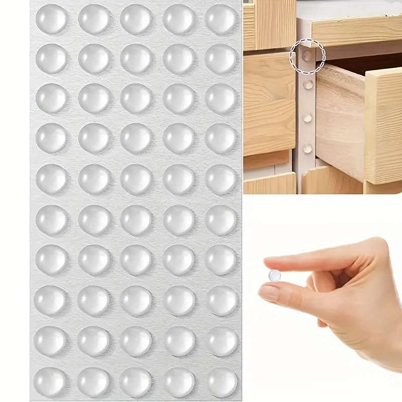 100 Self-adhesive Rubber Door Stoppers