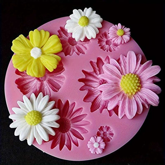 1 x 3D flower silicone mold