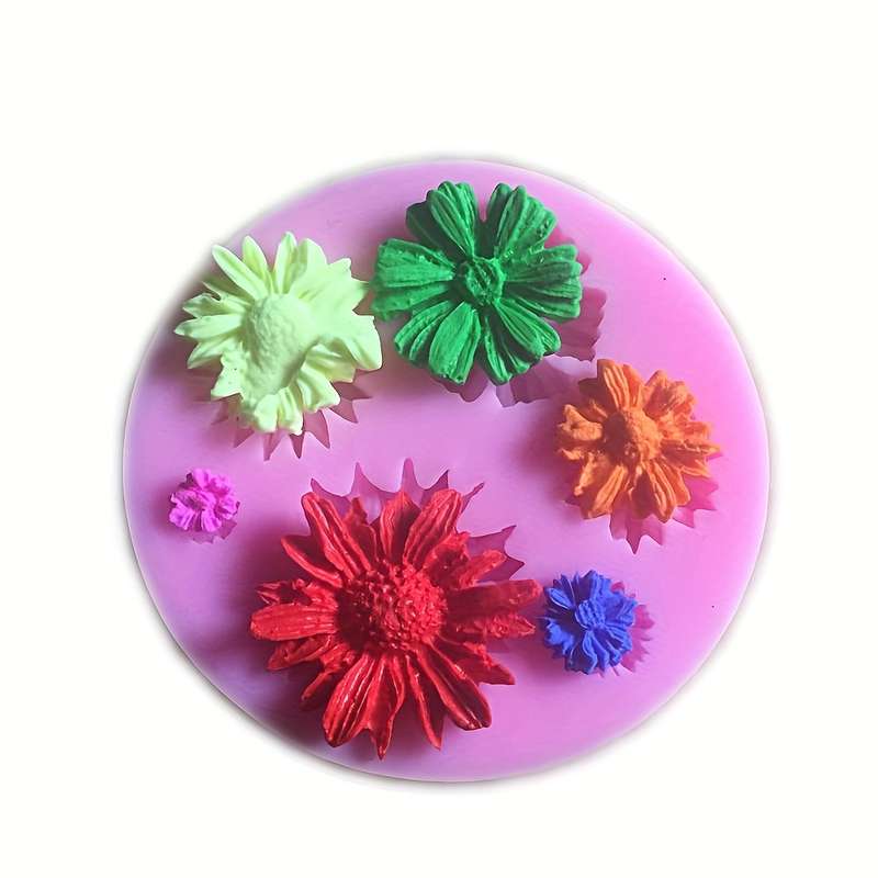 1 x 3D flower silicone mold