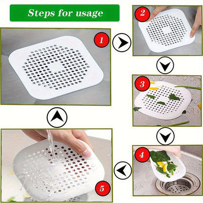 2 silicone drain protectors with suction cups