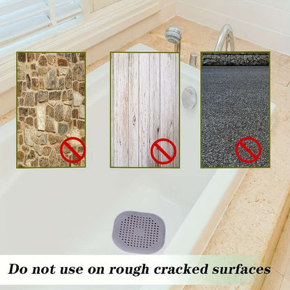 2 silicone drain protectors with suction cups