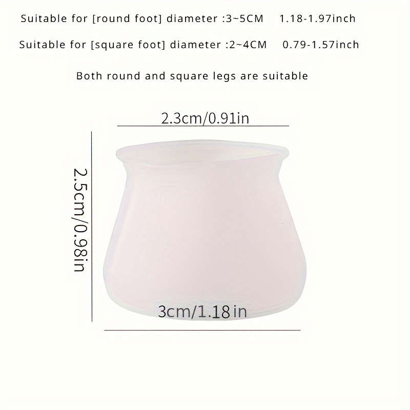20 pieces silicone furniture leg protectors