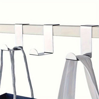 3 stainless steel door hooks