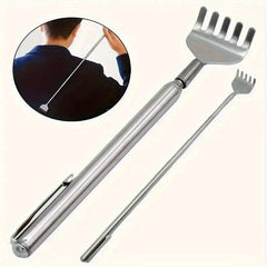 Multifunctional retractable back scratcher