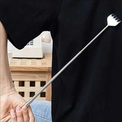 Multifunctional retractable back scratcher