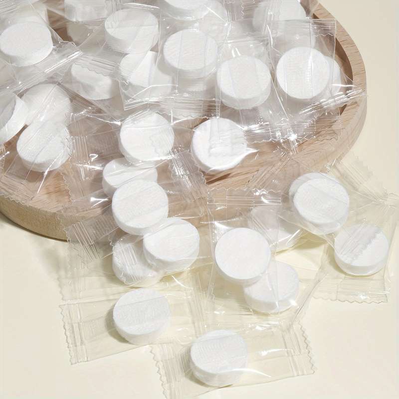 50 pieces of compressed towel portable disposable mini compressed coin paper towel toilet paper