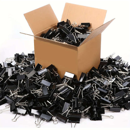 30 black metal paper clips