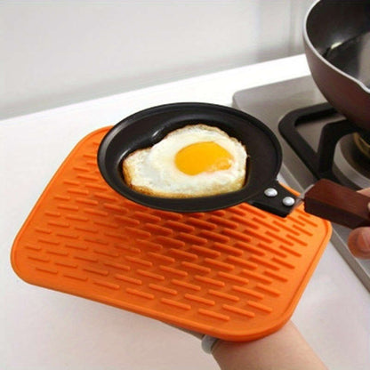 Silicone pot holder heat-resistant tripod