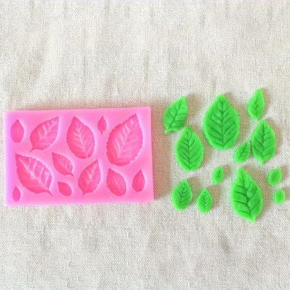 1 x Silicone Leaf Shape Cake Decoration Mold