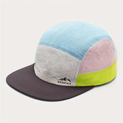 1 x Comfortable Breathable 5-Panel Hiking Trail Running Cap Printed Pattern Baseball Cap