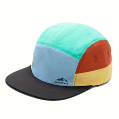 1 x Comfortable Breathable 5-Panel Hiking Trail Running Cap Printed Pattern Baseball Cap