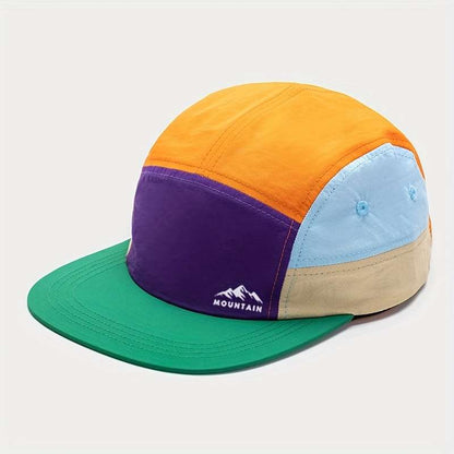 1 x Comfortable Breathable 5-Panel Hiking Trail Running Cap Printed Pattern Baseball Cap