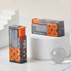 Automatic dental floss dispenser, portable toothpick holder with 10 refillable dental floss bottles