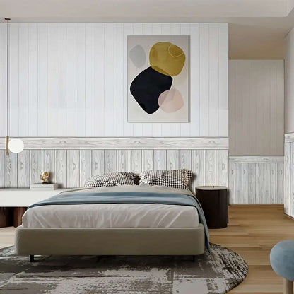 30 washable and reusable self-adhesive wood grain wall stickers