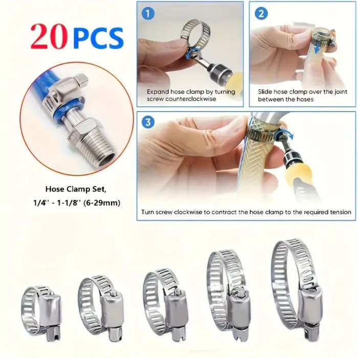 Stainless Steel Hose Clamp Kit