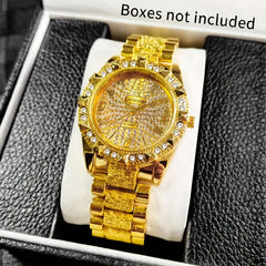 1 set of men's luxury quartz watch