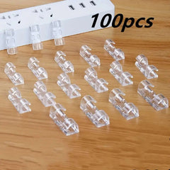 100 self-adhesive cable clips